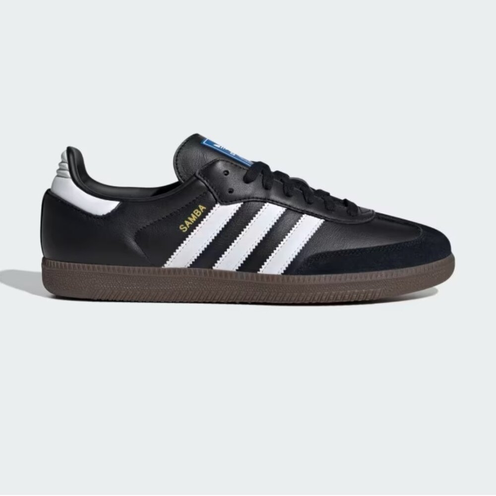 Black Adidas Samba sneaker with white stripe-W9.5/M8.5